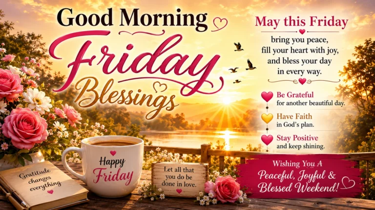 Good Morning Friday Blessings