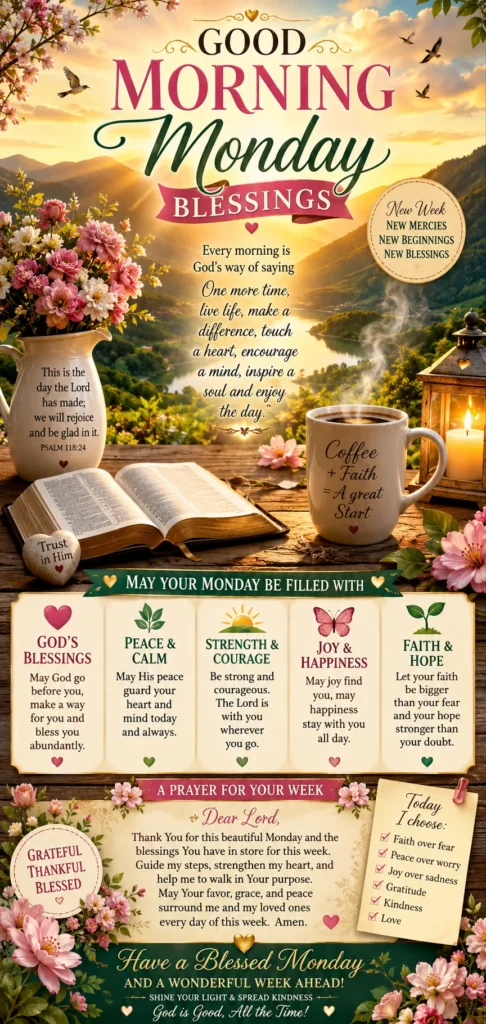 Good Morning Monday Blessings