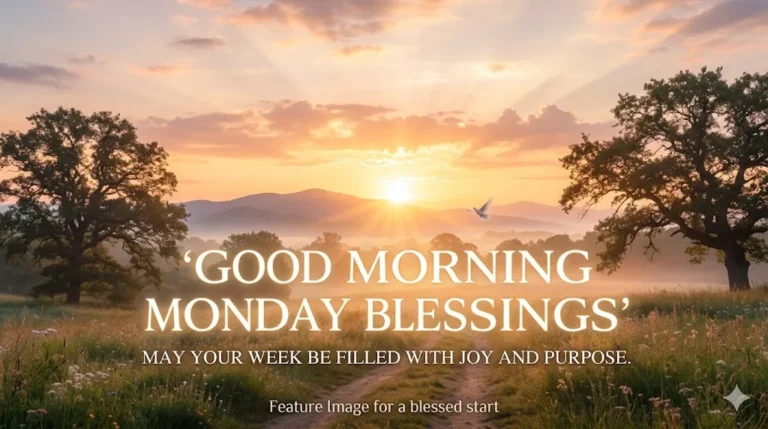 Good Morning Monday Blessings