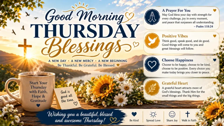 Good Morning Thursday Blessings