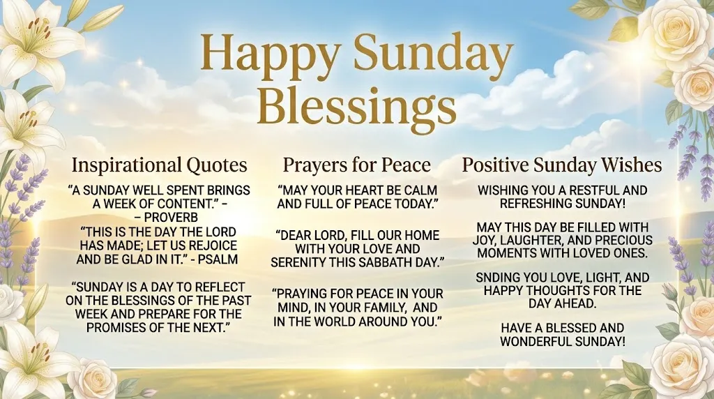 Happy Sunday Blessings