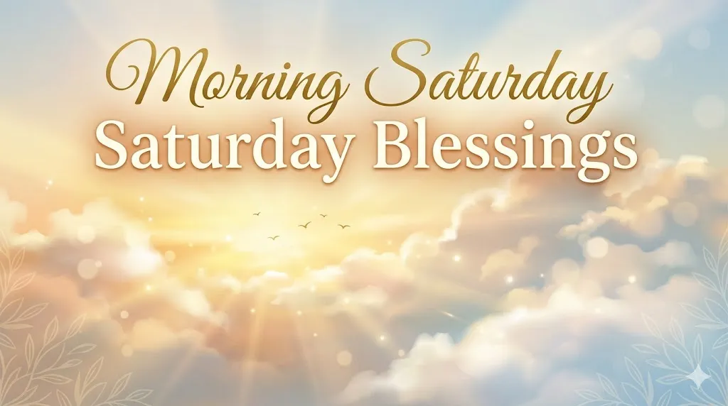 Morning Saturday Blessings