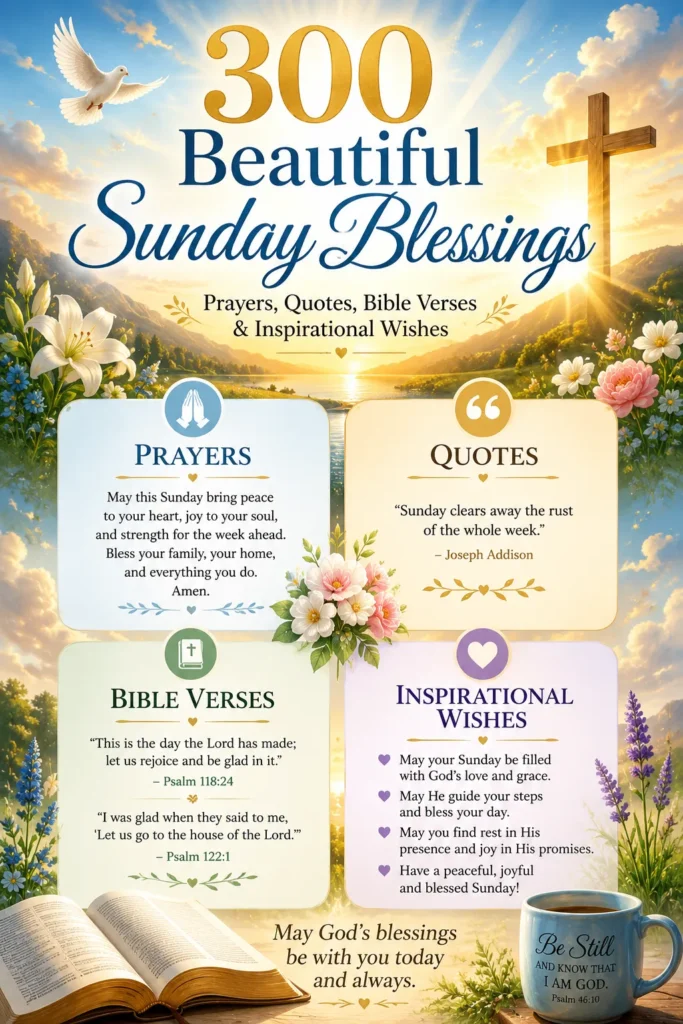 300 Beautiful Sunday Blessings