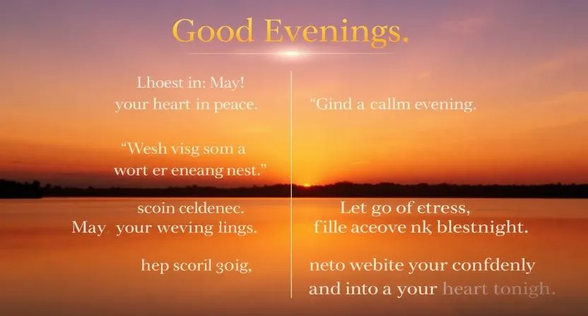 Good Evening Blessings