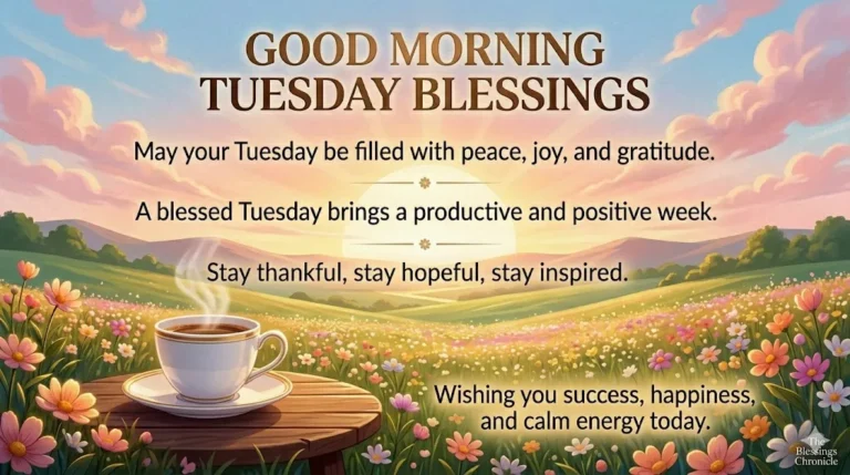 Good Morning Tuesday Blessings