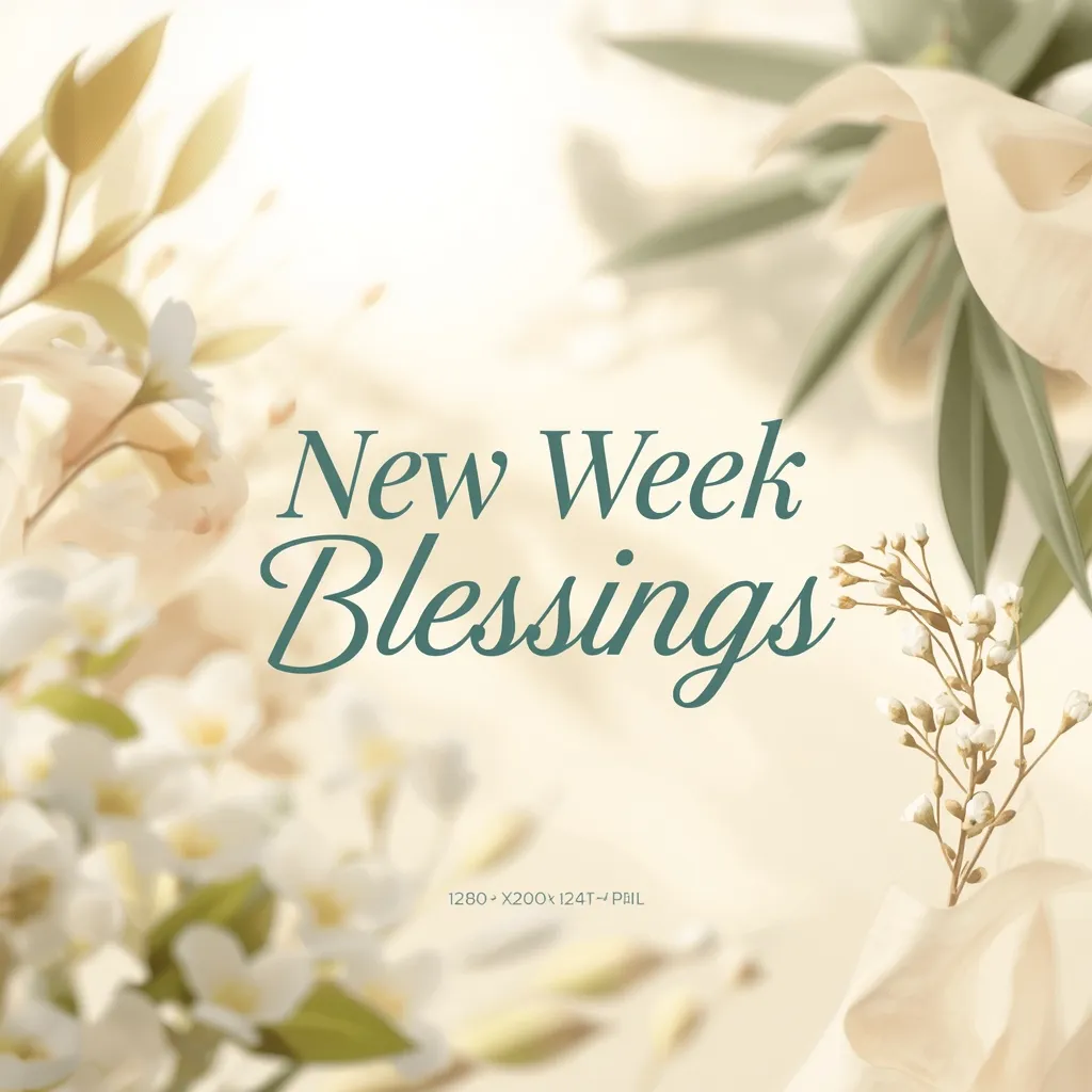New Week Blessings