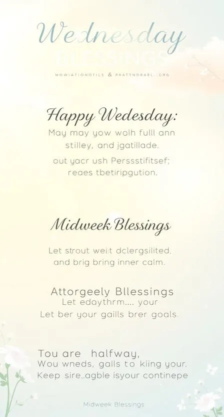 Wednesday Blessings Midweek Positivity Gratitude